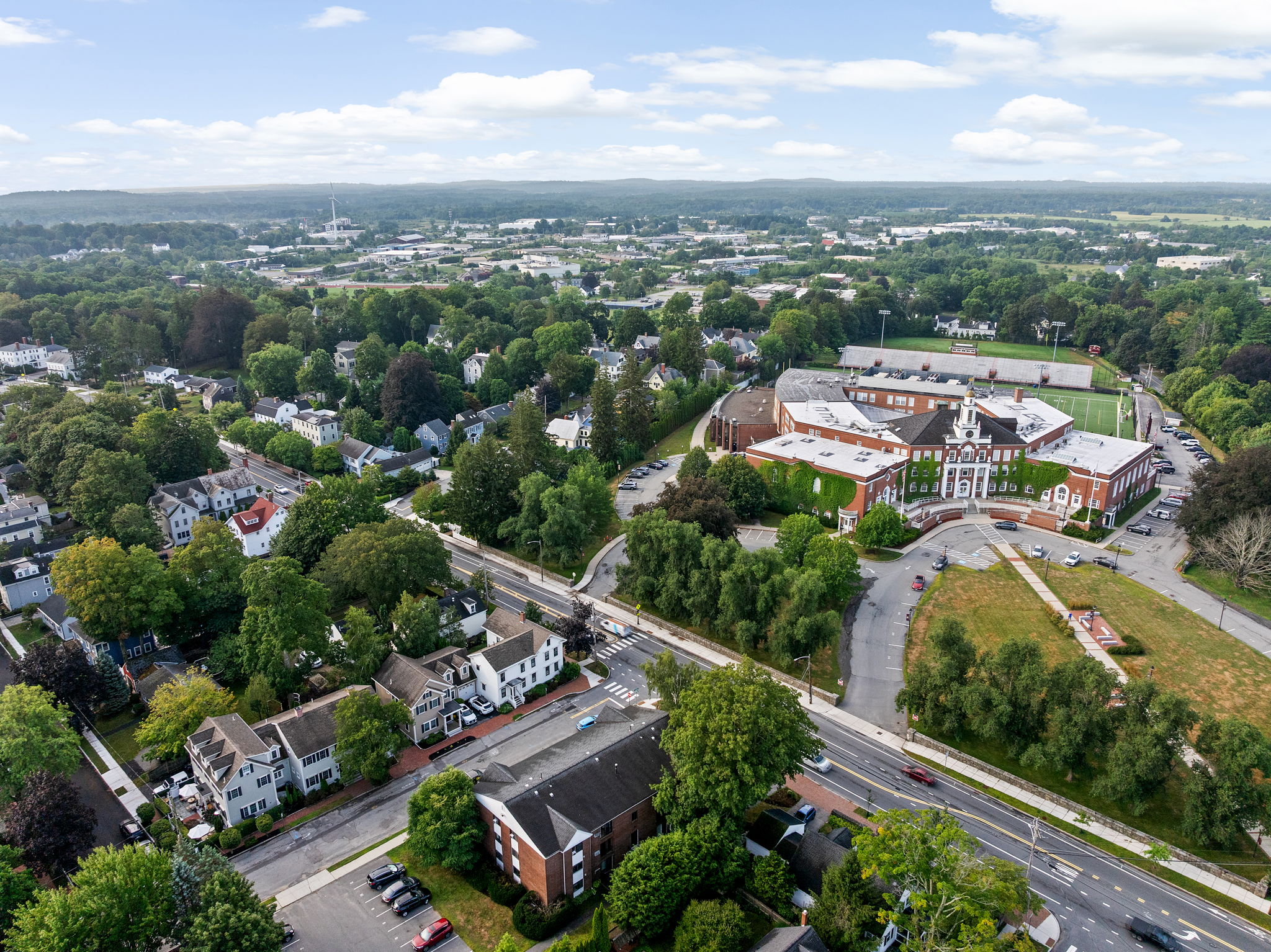 Aerial View of Carter Street & Newburyport High School