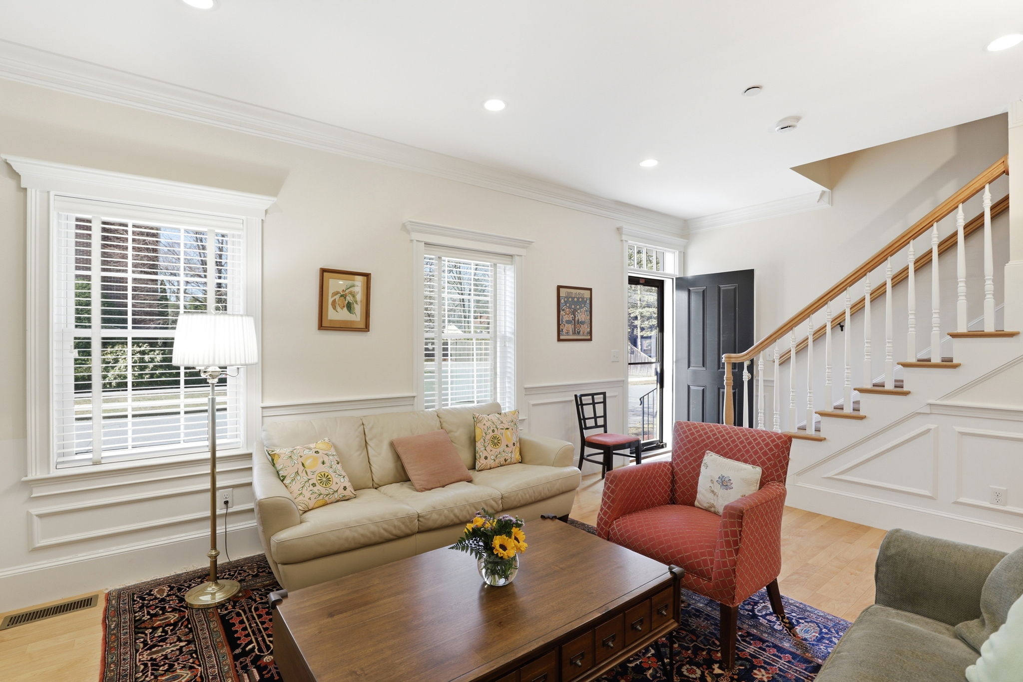 Living Room w Wainscoting Detail I
