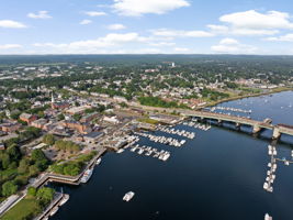 Aerial View of Downtown Newburyport & Merrimack River