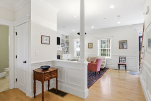 Main Level Open Floor Plan w Wainscoting Detail & Pillars II