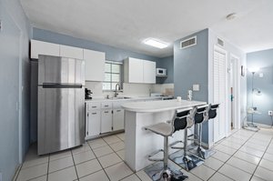 Attached apartment kitchen