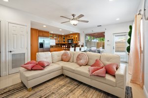 Detached apartment living rom