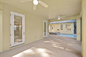 Screened-in pool and patio