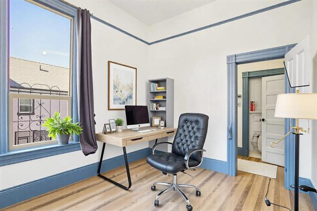 Virtually Staged Image (Bedroom/Office)