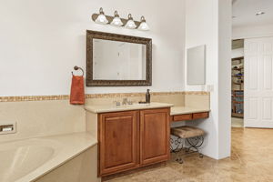 Owner's En Suite Bath Vanity w/ Makeup Table