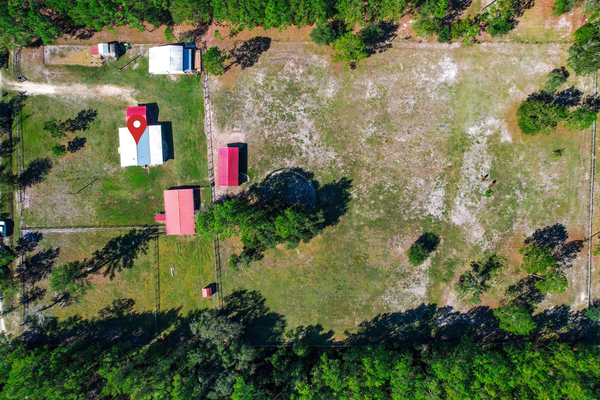 Aerial View With Pin