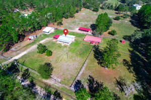Aerial View With Pin