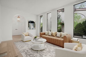 Virtually Staged Living Rm