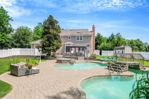 Custom Pool with Bridge and Waterfall
