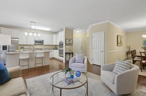 Open to the kitchen yet quietly its own - a space that feels both connected and calm.