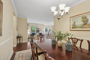 Bring your favorite table - there’s plenty of room for it here. This dining room is made for gathering, celebrating, and lingering long after dessert.