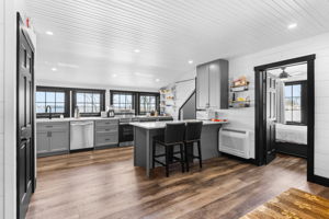 Kitchen above garage