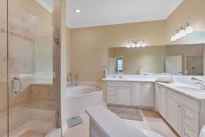 Digitally enhanced white cabinets