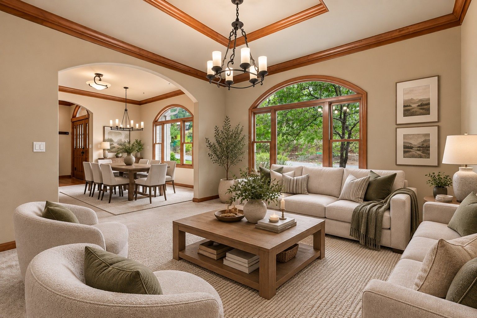 Front Rooms virtually staged