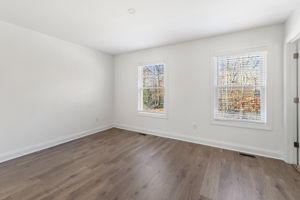 Large primary suite with LVP flooring.