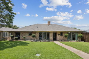 This elegant home is the best version of a traditional ranch-style house.