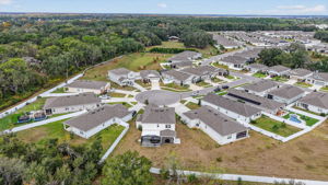 Aerial of Oversized Rear and Side Yards with Room For a Pool!