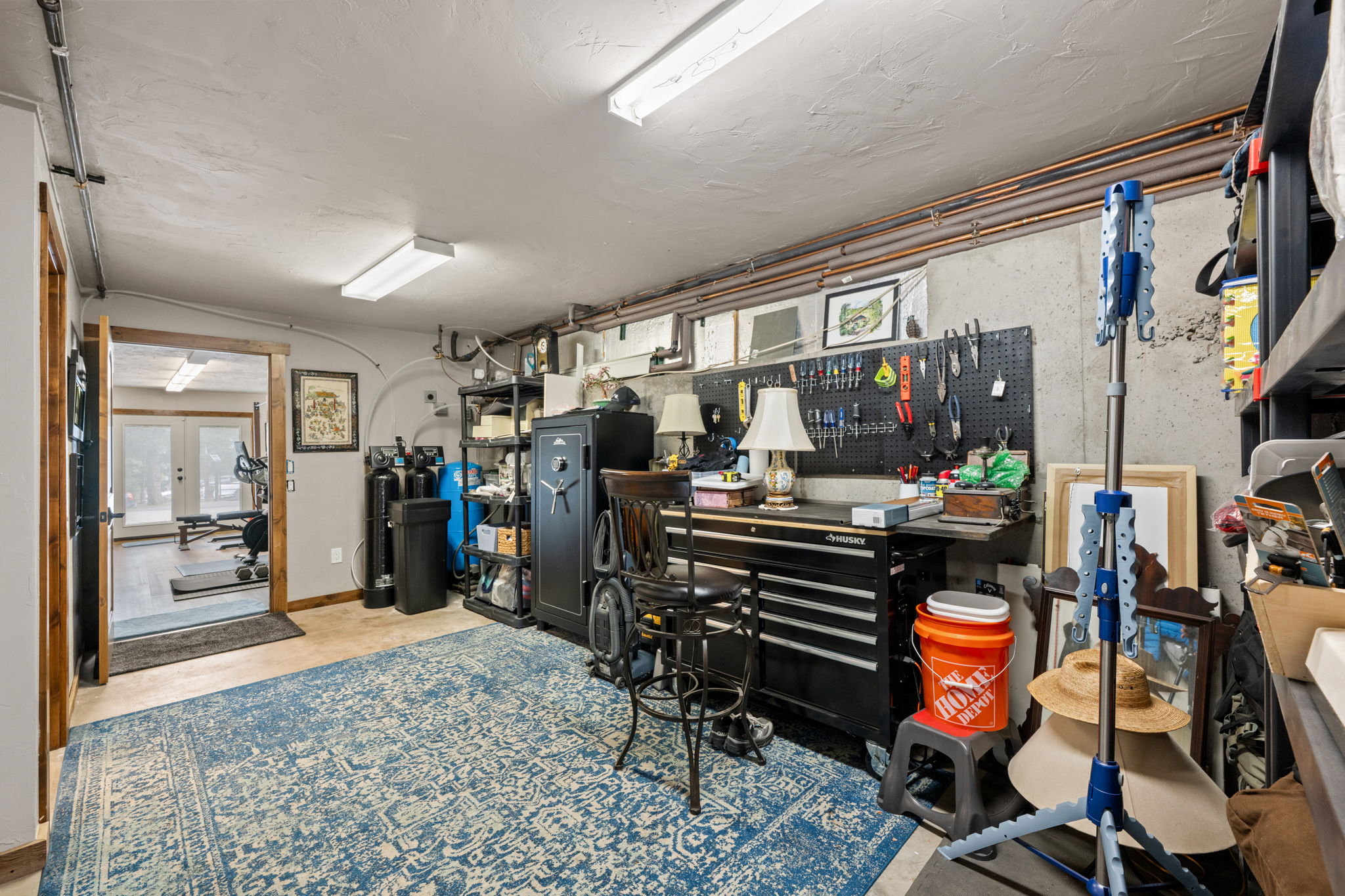Mudroom/Workspace From Garage