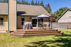 Trex deck with plenty of space for your outdoor furniture.