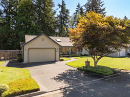 2 car garage and a nice flat driveway for more parking.