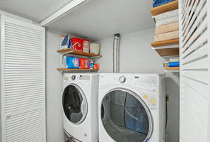 Laundry Closet With Extra Storage