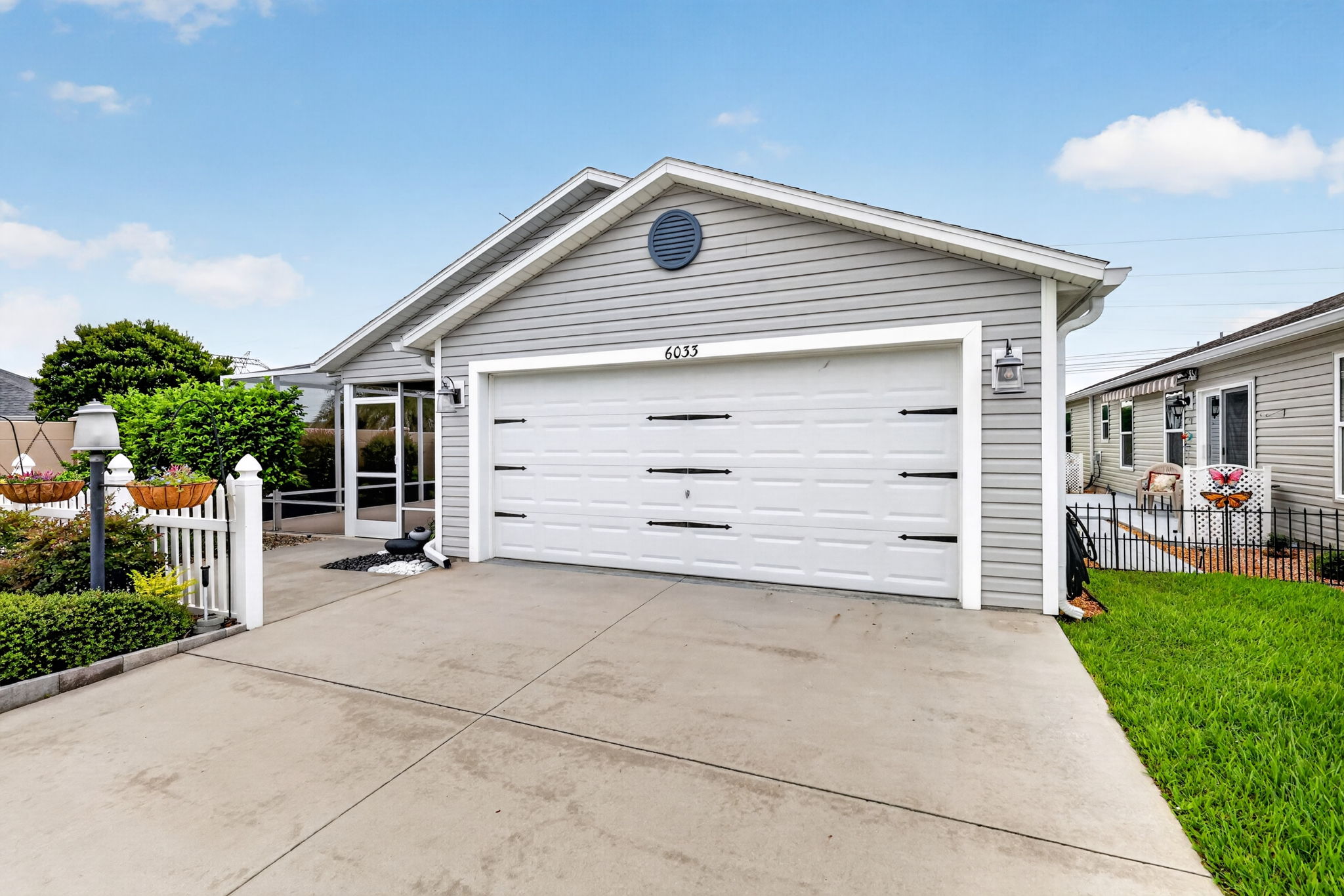 Front Elevation with Side PRIVACY Wall