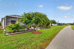 Rear Elevation with Green Space, PRIVACY Landscaping, and Convenient Walking and Bicycling Path!