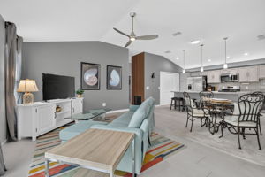 Living, Dining, and Kitchen