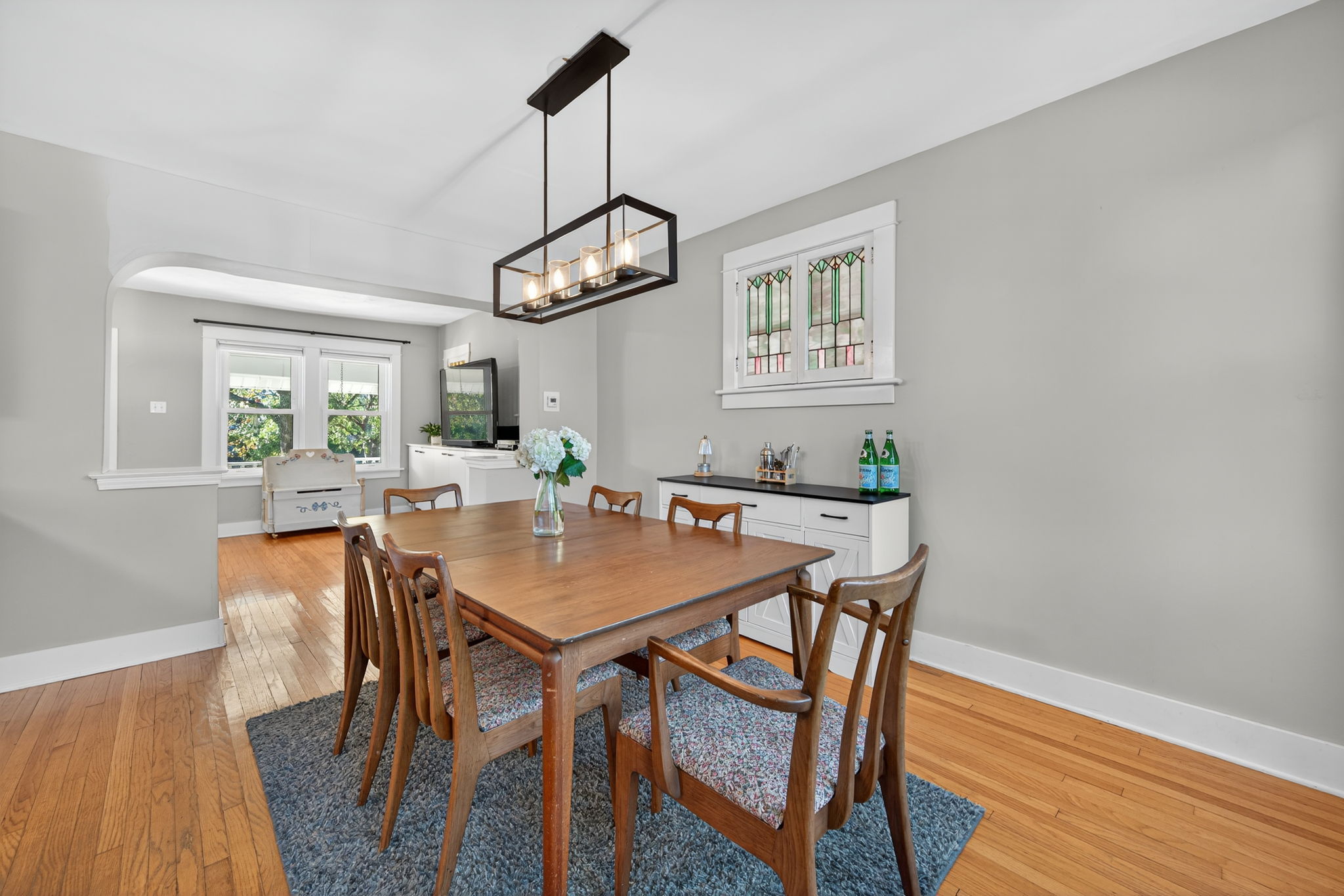 Another angle of the formal dining room.