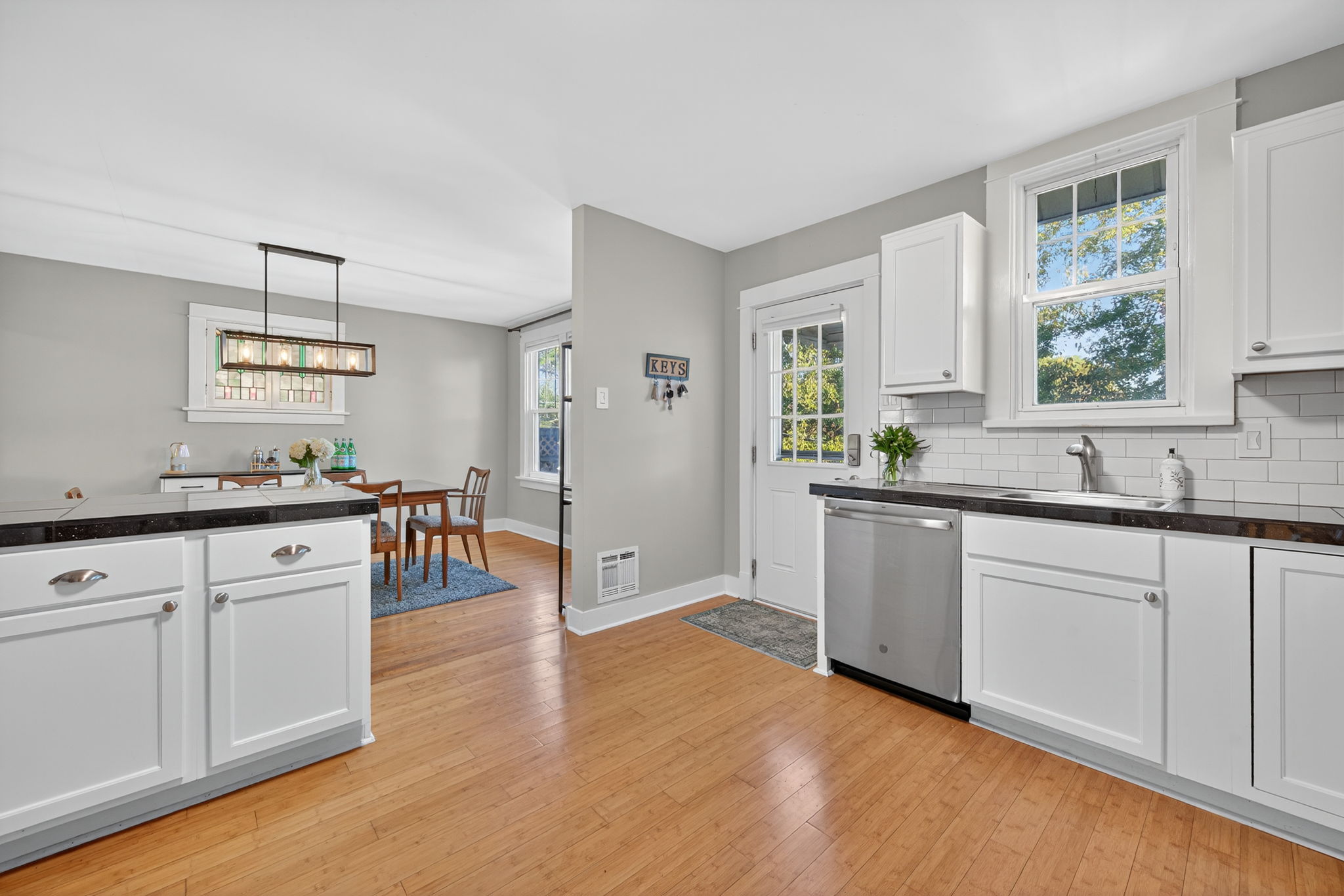 All stainless steel appliances convey with the home.