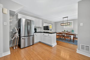 There is plenty of room to add a prep island or additional table if preferred.