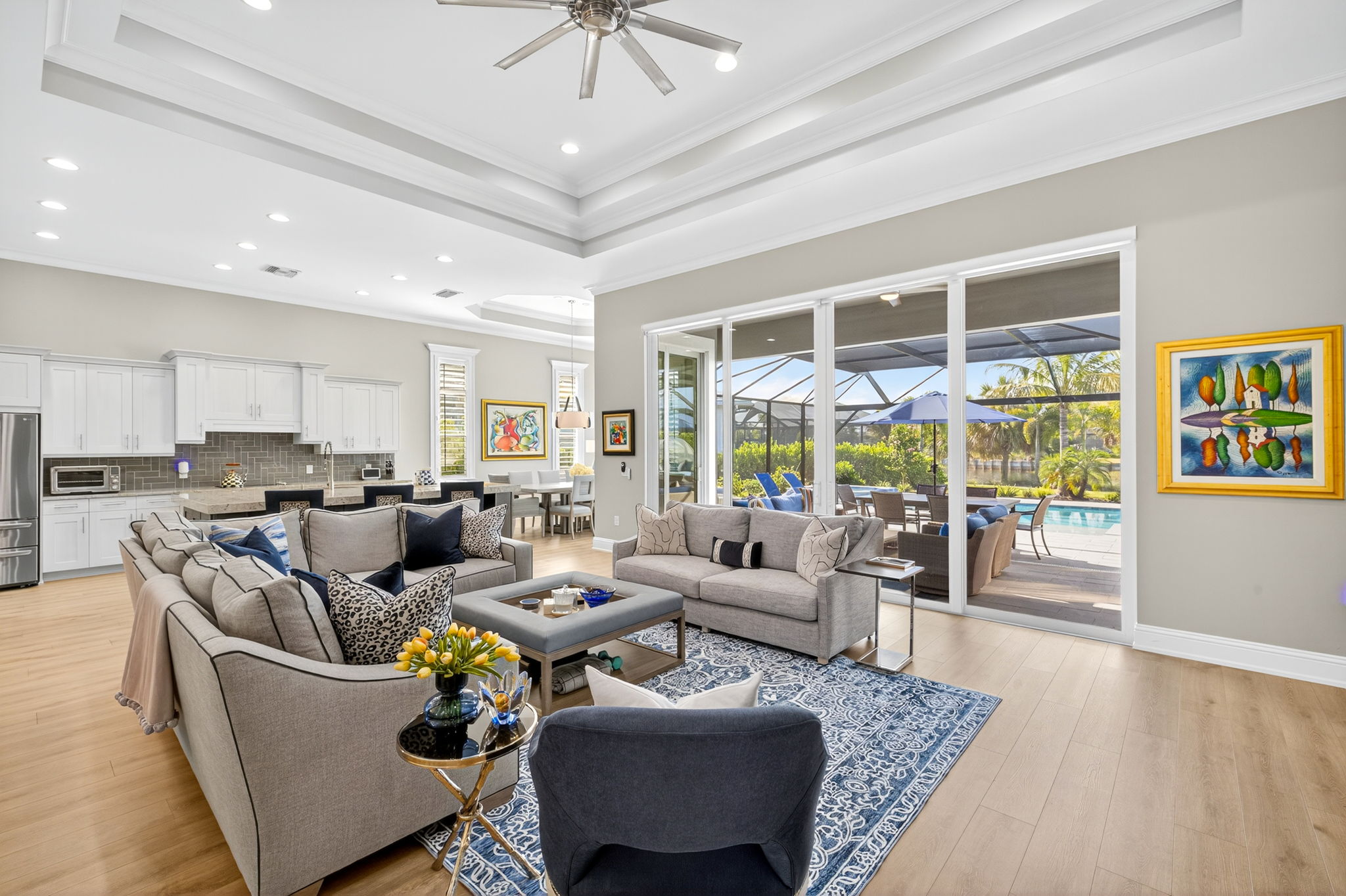 View from foyer into Living Room