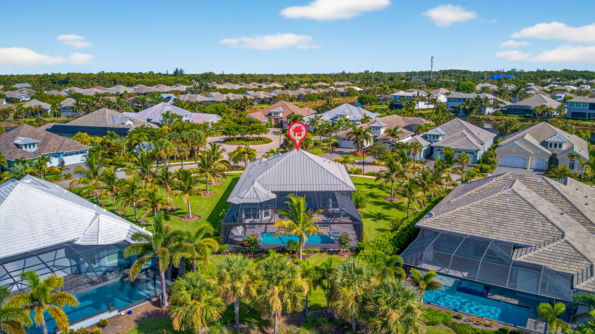 Rear Property Aerial View