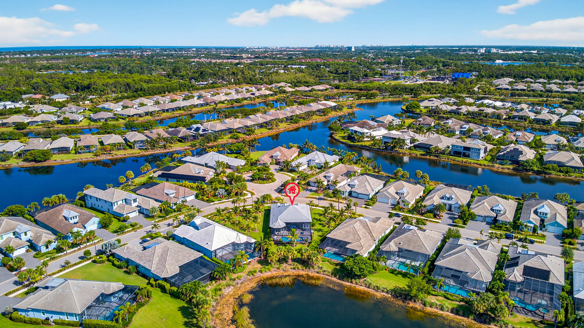 Long Rear Aerial View