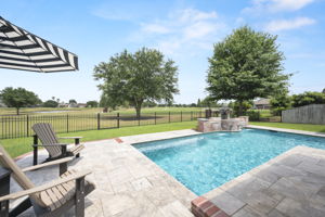 Pool View of Golf Course