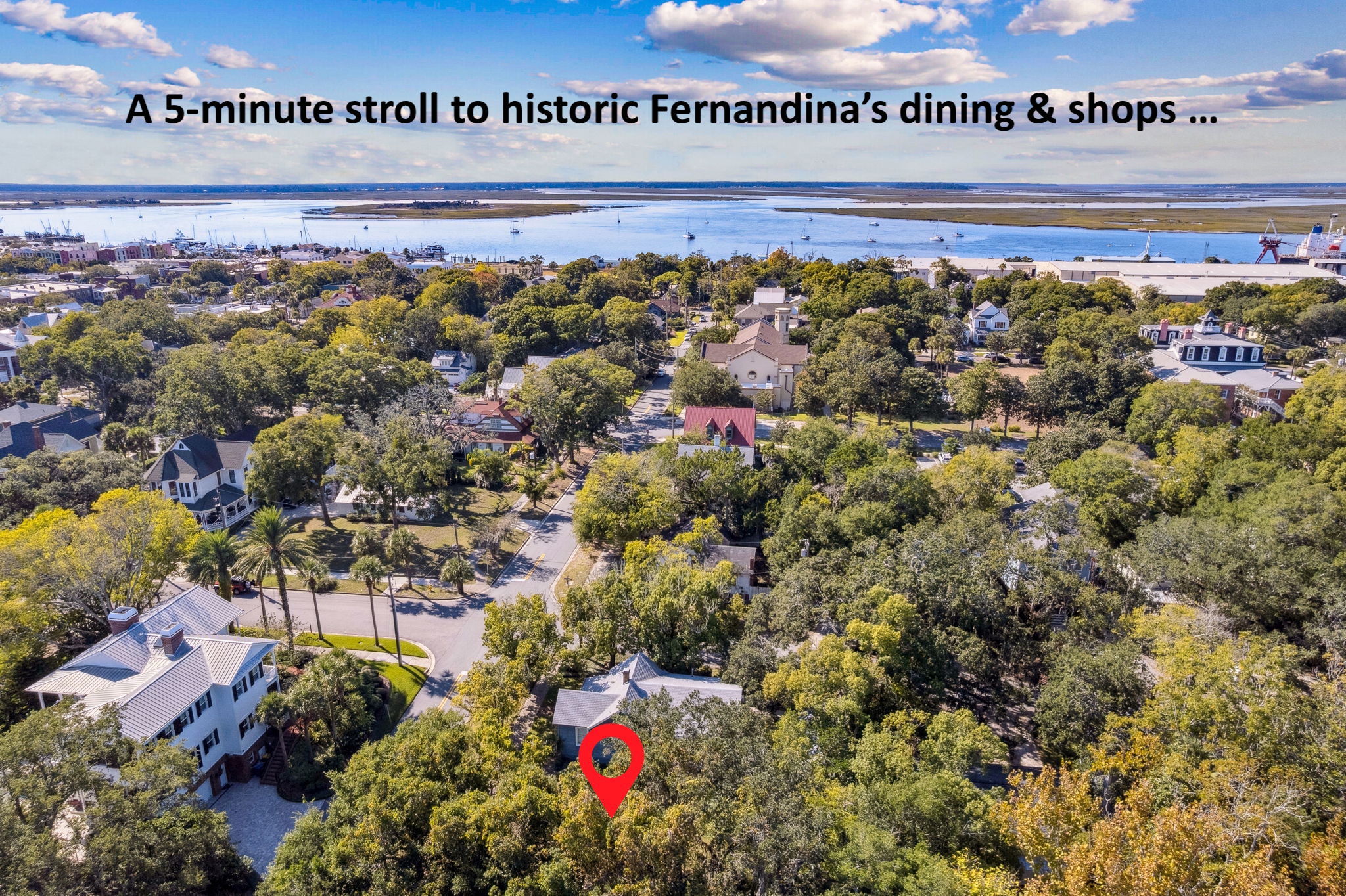 An easy three blocks away ...