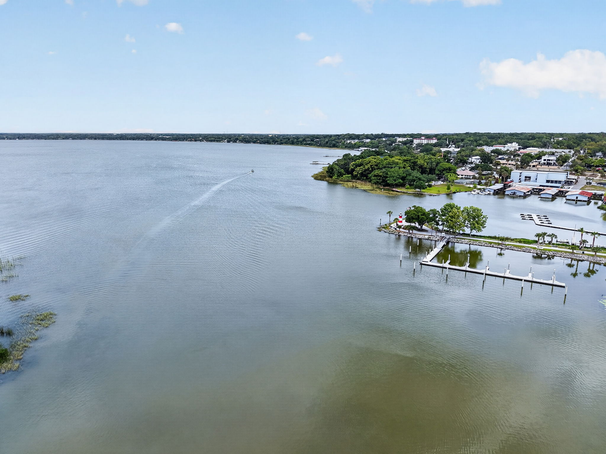 Lake Dora with view of Lighthouse Point and the marina beyond