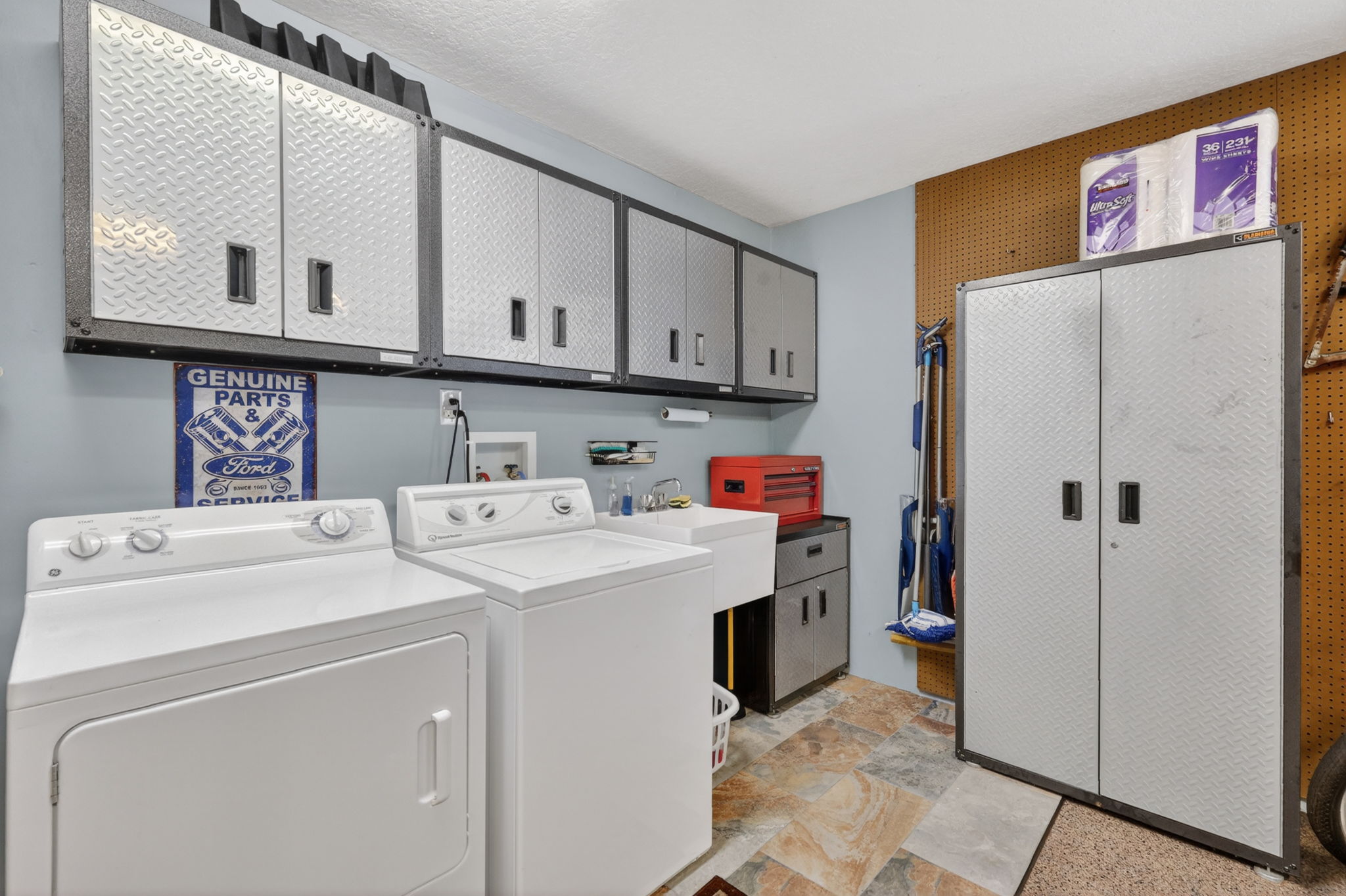 Laundry Area is neat as a pin