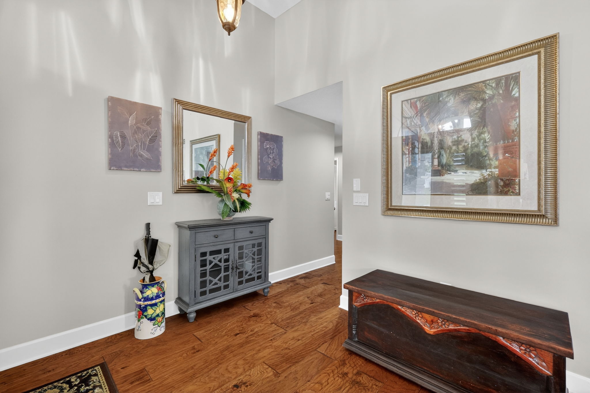 Front Foyer leads to the 2nd and 3rd Bedroom side of the home