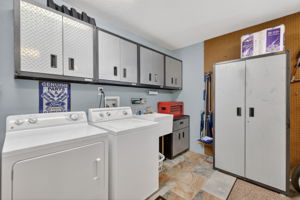 Laundry Area is neat as a pin