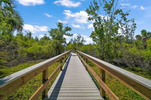 Community Boardwalk leading to the dock on Lake Dora