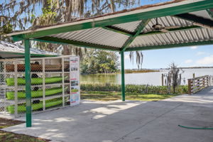 pavilion with water for cleaning off your kayak or canoe