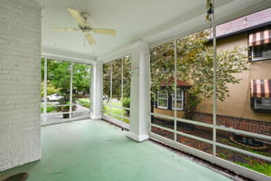 Cozy screened in porch
