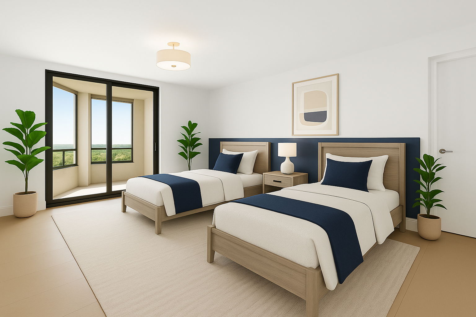 Virtual Staged Ensuite  Guest Bedroom 1