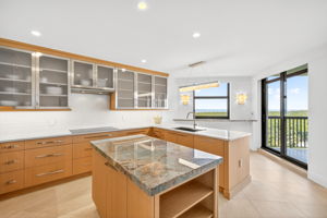 Kitchen  with Granite Island