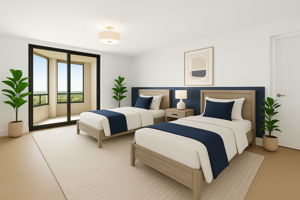 Virtual Staged Ensuite  Guest Bedroom 1