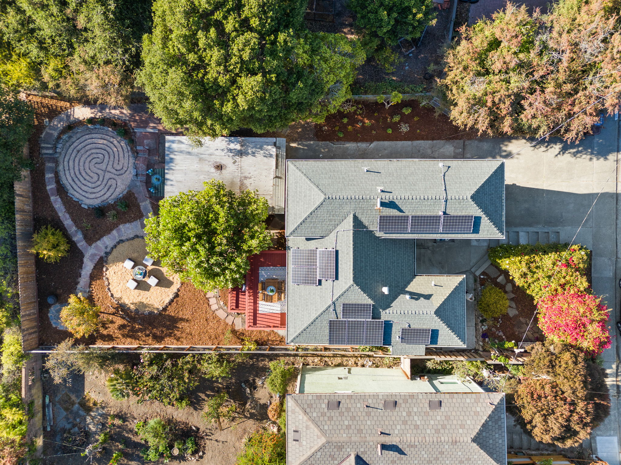 Aerial Property w/ Solar