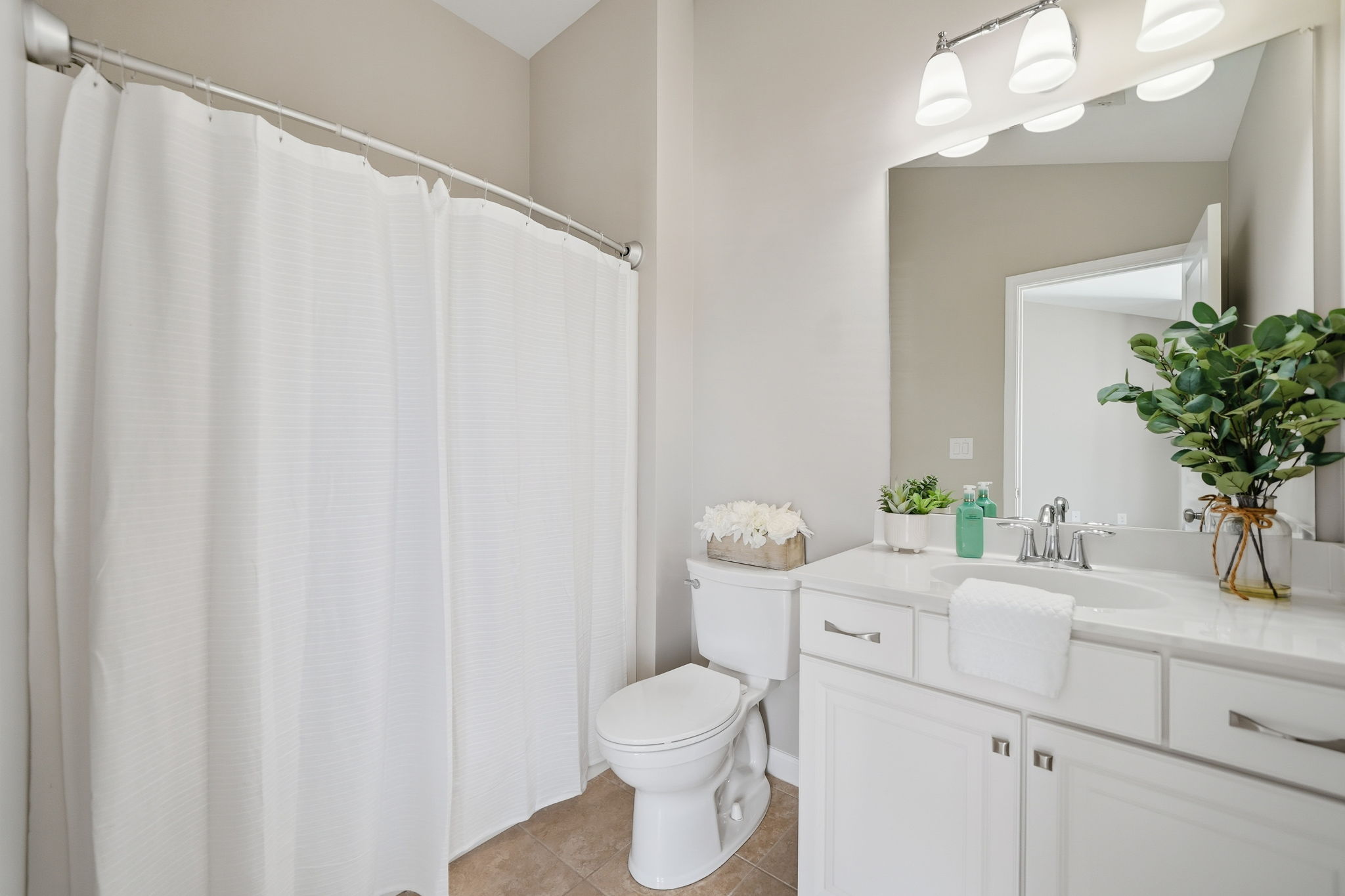 Upper level guest bathroom