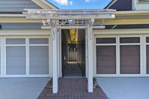 Private gated courtyard