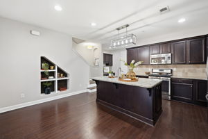Large open kitchen